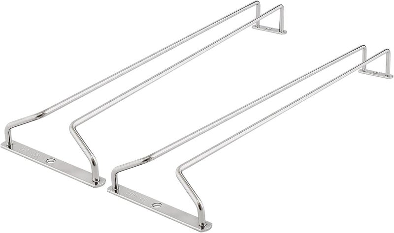 CUKE2BEET 15.7 Inch Stainless Steel Wine Glasses Rack Under Cabinet Stemware Rack, Rust Resistant - Image 5
